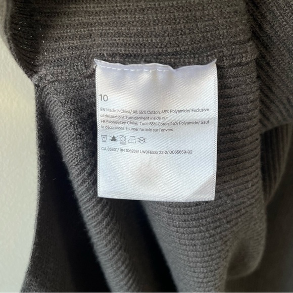 Lululemon Side Slit Sweater Wrap in Graphite Gray Size 10 - Picture 5 of 9
